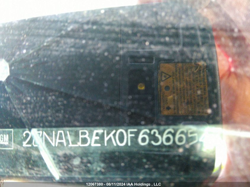 2015 Chevrolet Equinox VIN: 2GNALBEK0F6366548 Lot: 12067380