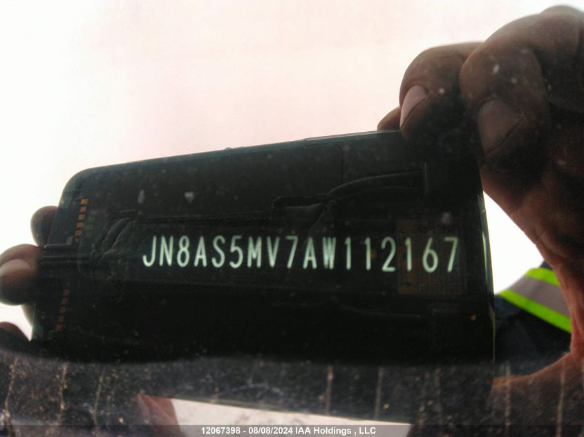 2010 Nissan Rogue S/Sl/Krom VIN: JN8AS5MV7AW112167 Lot: 12067398