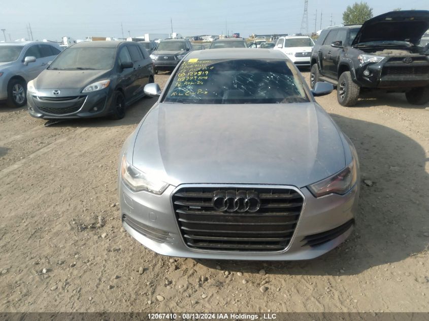 2012 Audi A6 VIN: WAUFGCFC9CN127519 Lot: 12067410