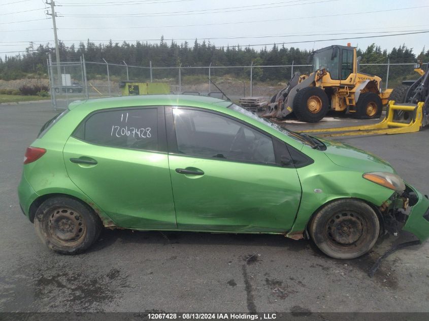 2011 Mazda Mazda2 VIN: JM1DE1HY7B0105737 Lot: 12067428