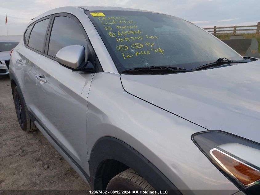 2018 Hyundai Tucson Se VIN: KM8J2CA47JU639466 Lot: 12067432