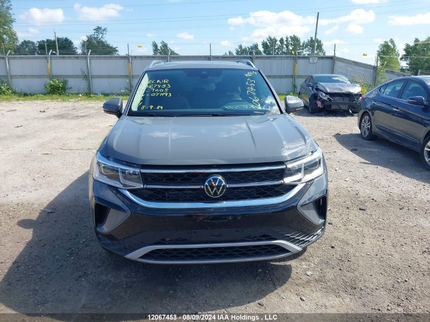 2024 Volkswagen Taos VIN: 3VV4X7B22RM077193 Lot: 12067453