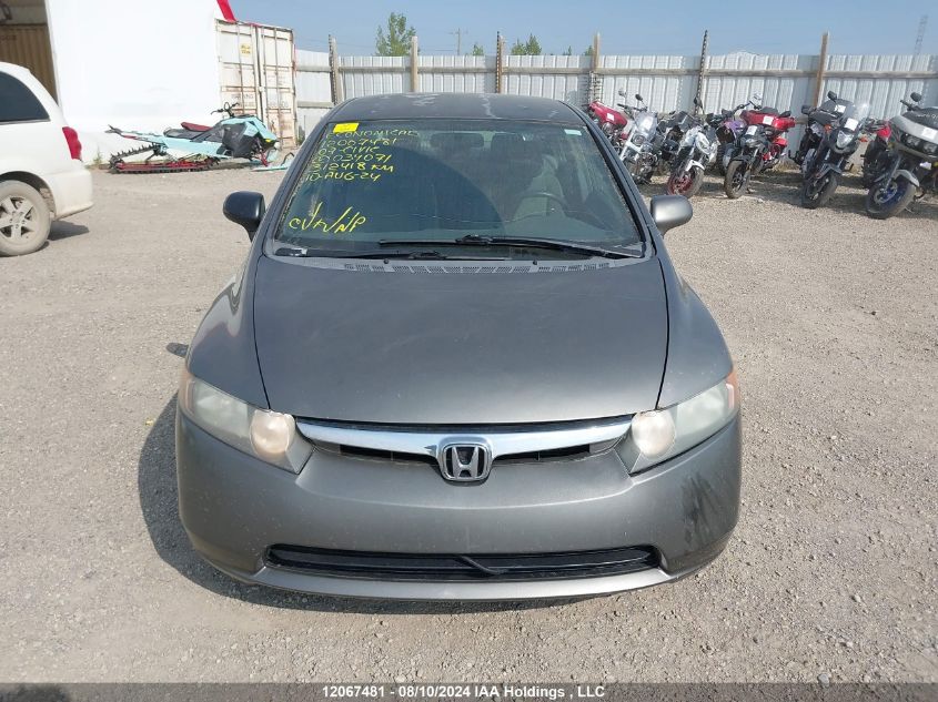 2007 Honda Civic Sdn VIN: 2HGFA16377H034071 Lot: 12067481