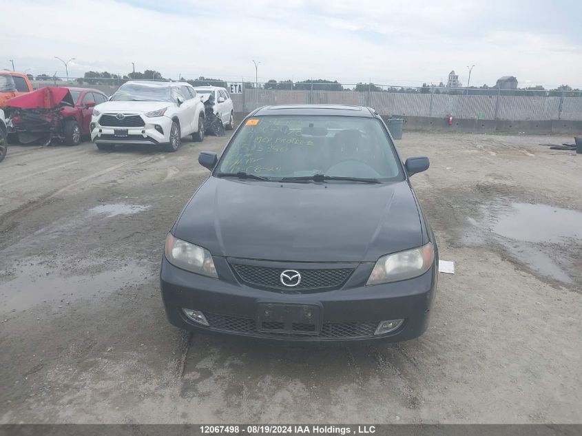 2002 Mazda Protege VIN: JM1BJ225X20525340 Lot: 12067498