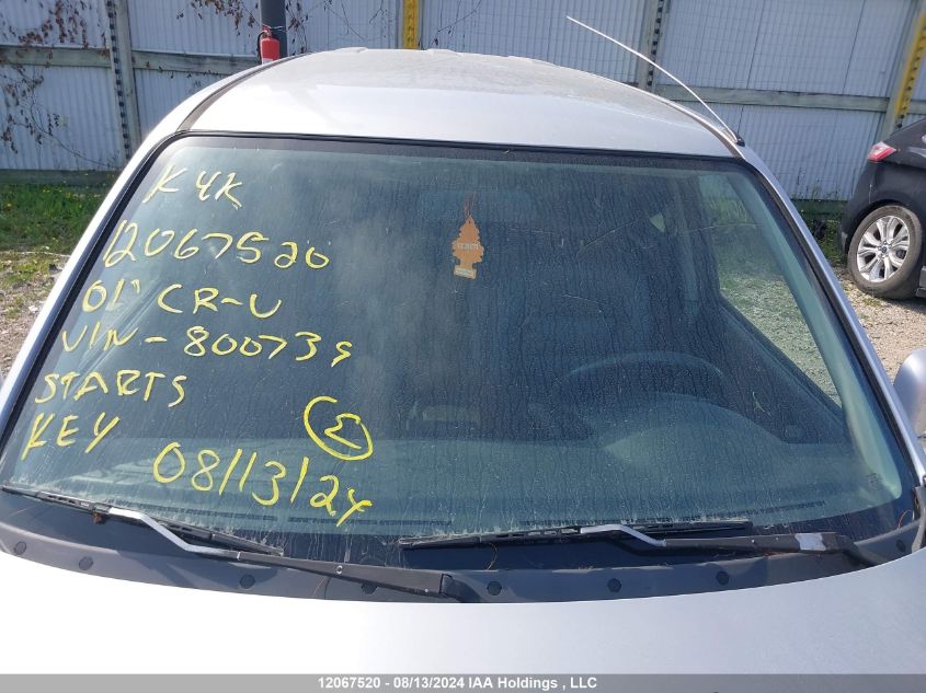 2001 Honda Cr-V VIN: JHLRD18721C800739 Lot: 12067520