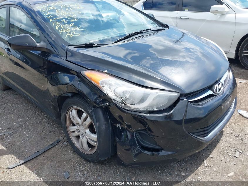 2012 Hyundai Elantra Gl VIN: 5NPDH4AE6CH088023 Lot: 12067556