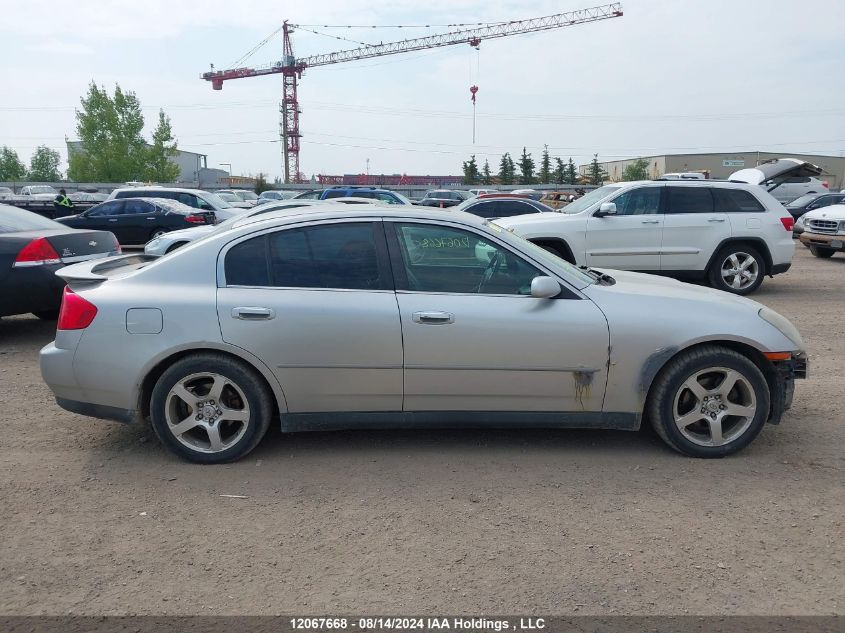 2003 Infiniti G35 Base W/6 Speed Manual/Luxury/Luxury Leather VIN: JNKCV51E63M020738 Lot: 12067668