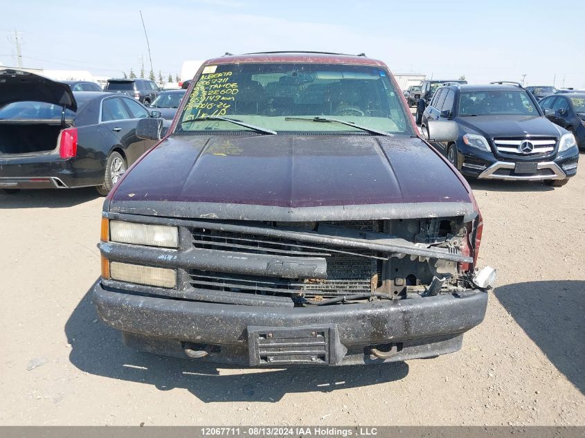 1998 Chevrolet Tahoe VIN: 1GNEK13R7WJ322600 Lot: 12067711