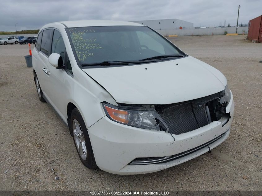 2016 Honda Odyssey VIN: 5FNRL5H4XGB509267 Lot: 12067733