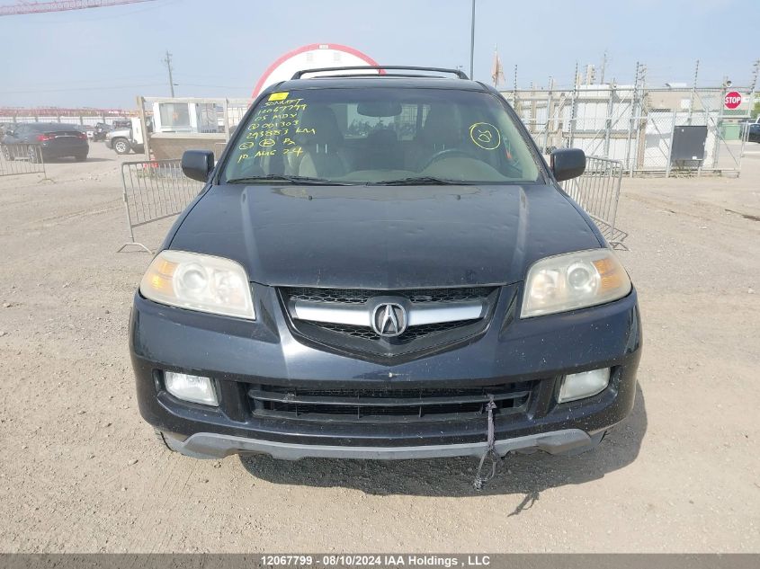 2005 Acura Mdx VIN: 2HNYD18935H001303 Lot: 12067799