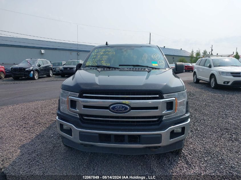 2019 Ford F150 Super Cab VIN: 1FTFX1E59KKE00341 Lot: 12067849