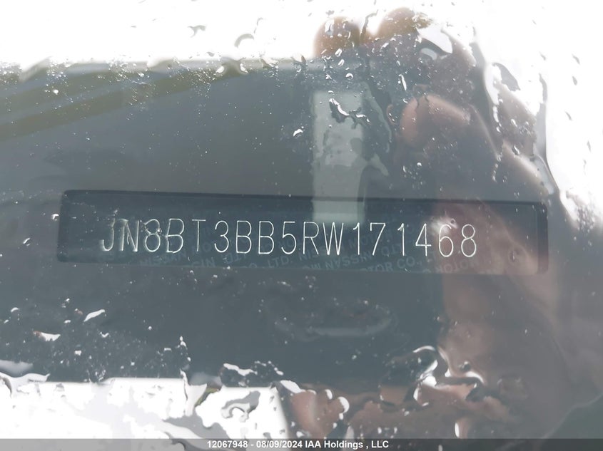 2024 Nissan Rogue VIN: JN8BT3BB5RW171468 Lot: 12067948