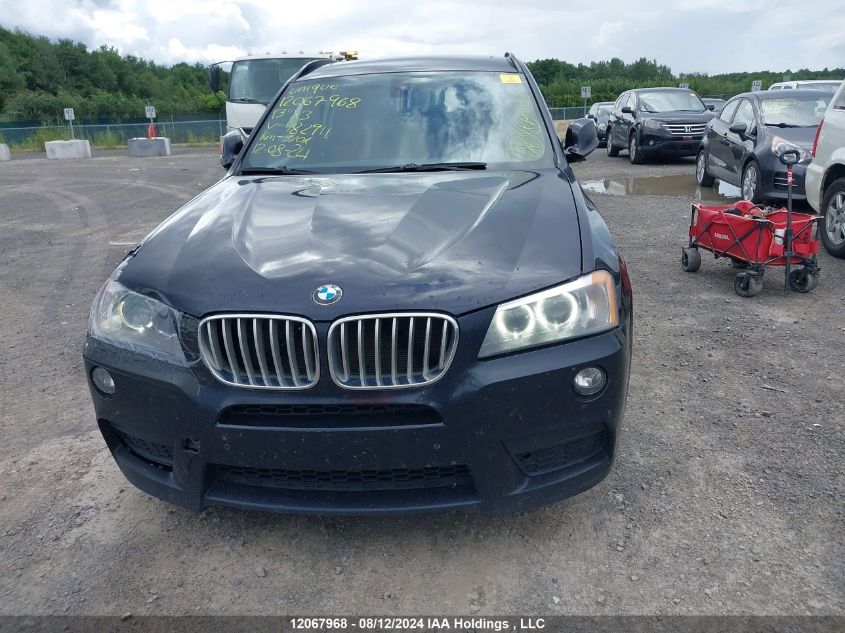 2013 BMW X3 VIN: 5UXWX7C55DL982911 Lot: 12067968