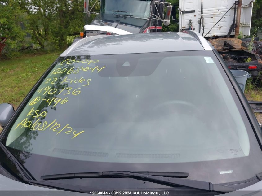 2022 Nissan Kicks VIN: 3N1CP5CV3NL490136 Lot: 12068044