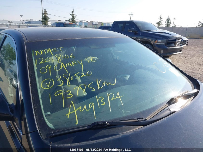 2009 Toyota Camry Se/Le/Xle VIN: 4T1BE46K09U380520 Lot: 12068106