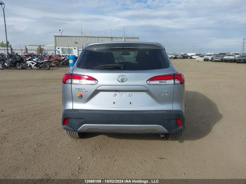 2022 Toyota Corolla Cross Le VIN: 7MUCAABG5NV035878 Lot: 12068189