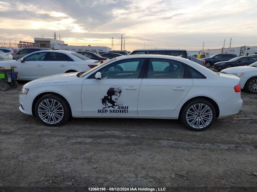 2012 Audi A4 Premium VIN: WAUFFCFL1CA089553 Lot: 12068198