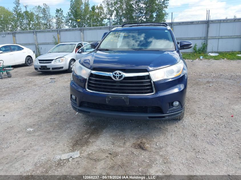 2014 Toyota Highlander VIN: 5TDJKRFH4ES041252 Lot: 12068237