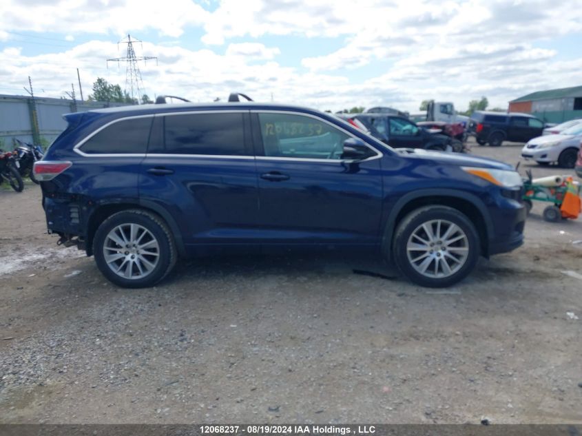 2014 Toyota Highlander VIN: 5TDJKRFH4ES041252 Lot: 12068237