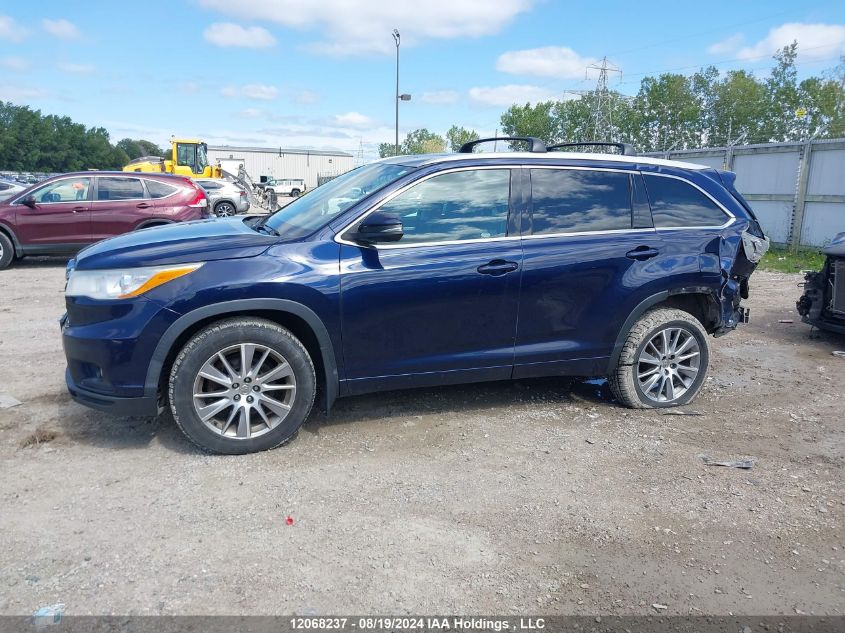 2014 Toyota Highlander VIN: 5TDJKRFH4ES041252 Lot: 12068237