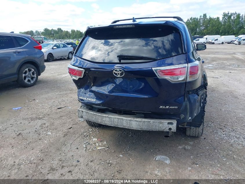 2014 Toyota Highlander VIN: 5TDJKRFH4ES041252 Lot: 12068237