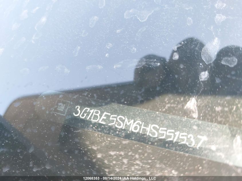 2017 Chevrolet Cruze VIN: 3G1BE5SM6HS551537 Lot: 12068353