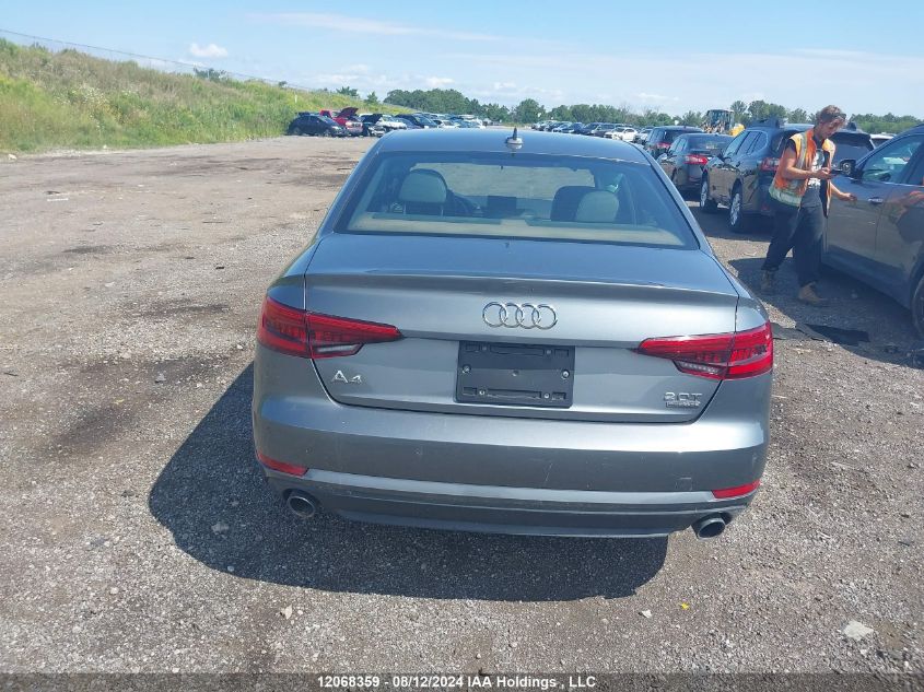2017 Audi A4 2.0T Premium VIN: WAUANAF40HN017625 Lot: 12068359