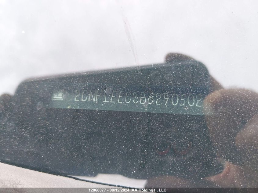 2011 Chevrolet Equinox Lt VIN: 2CNFLEEC3B6290502 Lot: 12068377