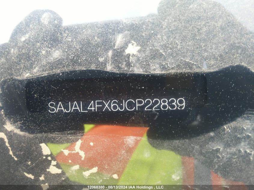 2018 Jaguar Xe VIN: SAJAL4FX6JCP22839 Lot: 12068380