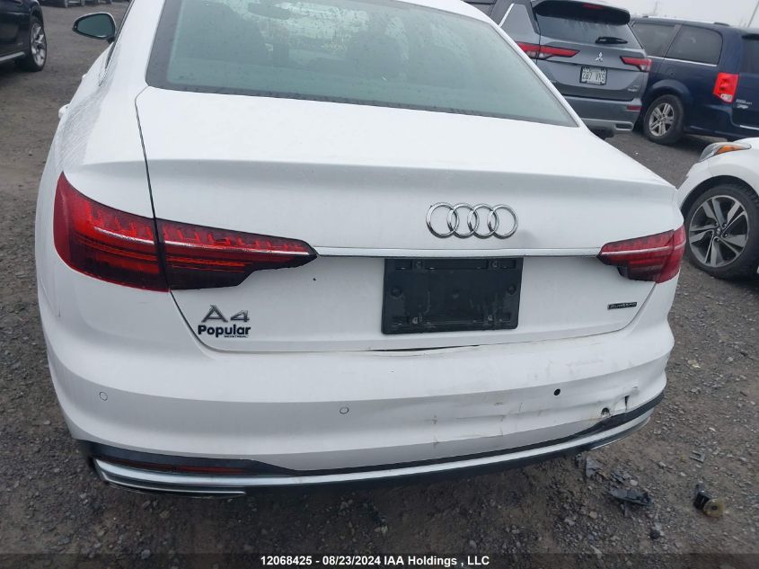 2020 Audi A4 Sedan VIN: WAUANAF42LN012029 Lot: 12068425