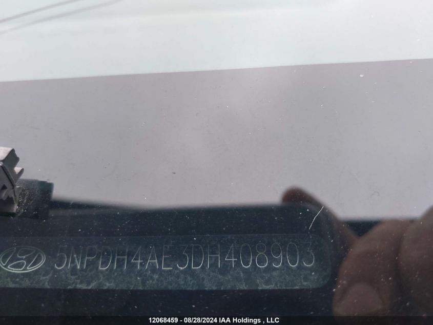 2013 Hyundai Elantra L VIN: 5NPDH4AE3DH408903 Lot: 12068459