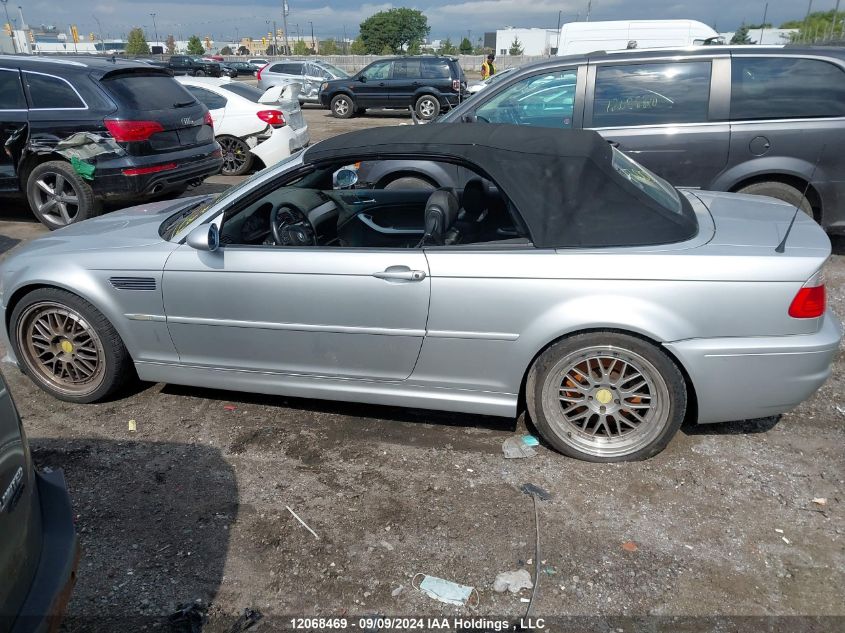 2002 BMW M3 VIN: WBSBR93452EX24153 Lot: 12068469