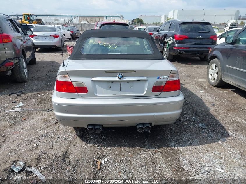 2002 BMW M3 VIN: WBSBR93452EX24153 Lot: 12068469