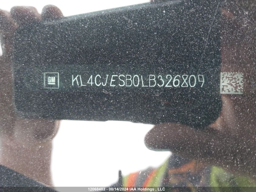 2020 Buick Encore VIN: KL4CJESB0LB326809 Lot: 12068483