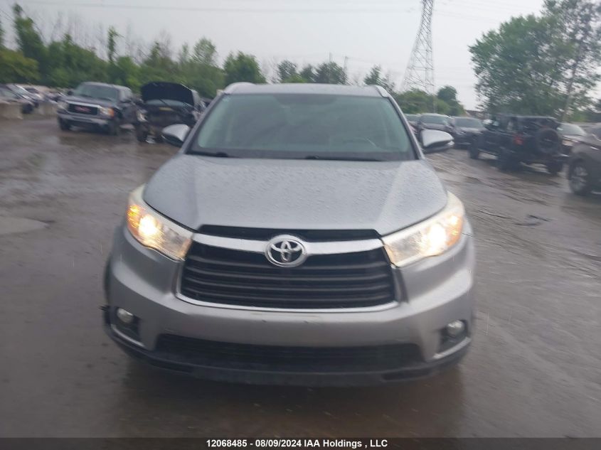 2016 Toyota Highlander Xle VIN: 5TDJKRFH5GS504812 Lot: 12068485