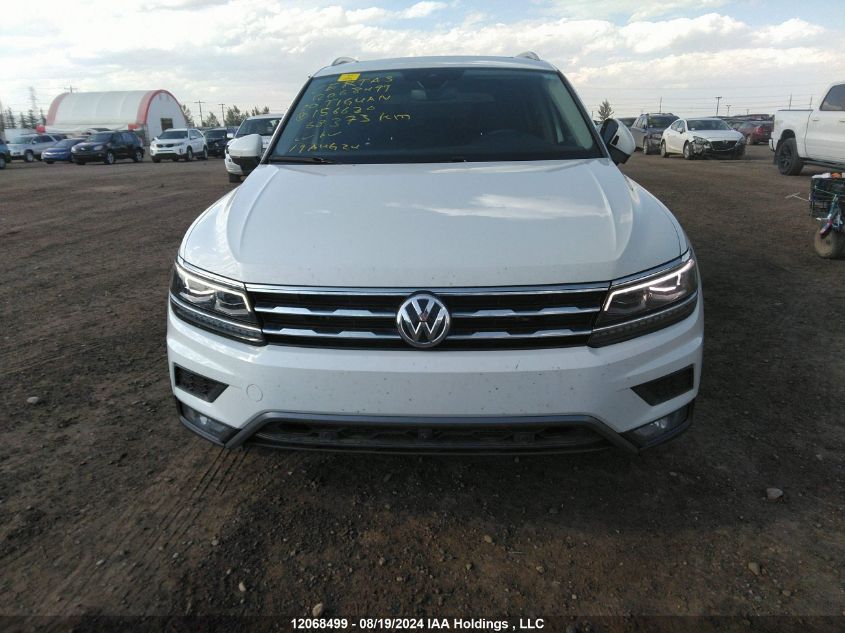 2020 Volkswagen Tiguan VIN: 3VV4B7AX3LM156620 Lot: 12068499