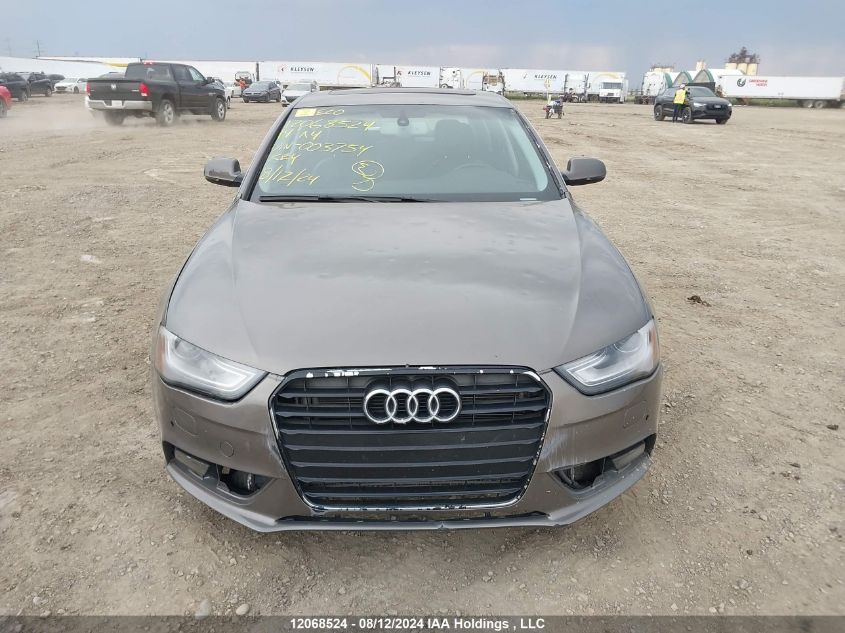 2014 Audi A4 VIN: WAUFFCFL5EN003754 Lot: 12068524