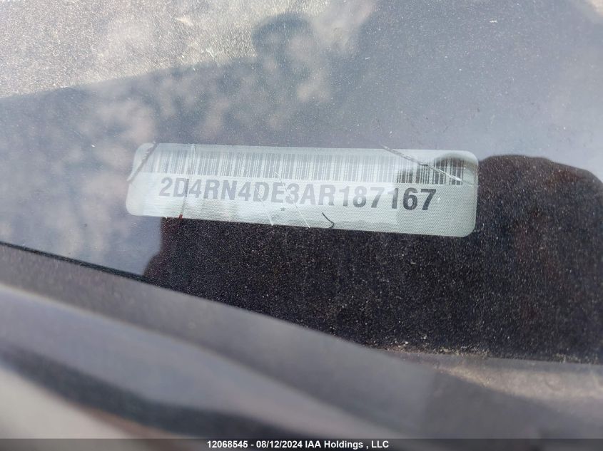 2010 Dodge Grand Caravan Se VIN: 2D4RN4DE3AR187167 Lot: 12068545