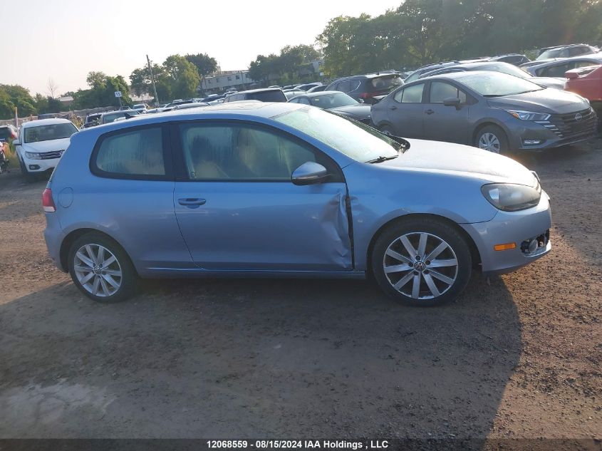 2010 Volkswagen Golf VIN: WVWAA7AJ3AW279461 Lot: 12068559