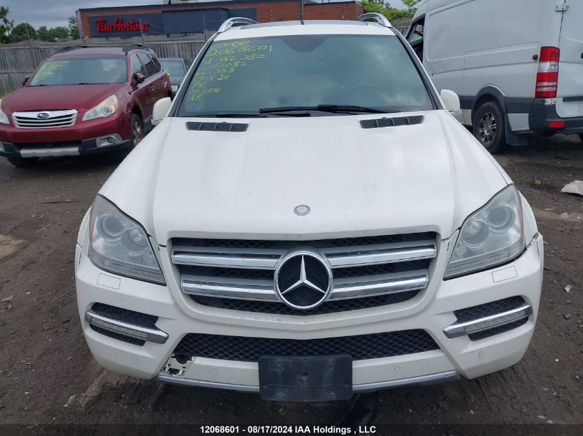 2012 Mercedes-Benz Gl-Class VIN: 4JGBF2FE1CA782082 Lot: 12068601