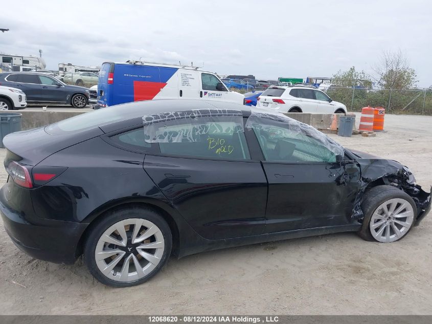 2022 Tesla Model 3 VIN: 5YJ3E1EB8NF295131 Lot: 12068620