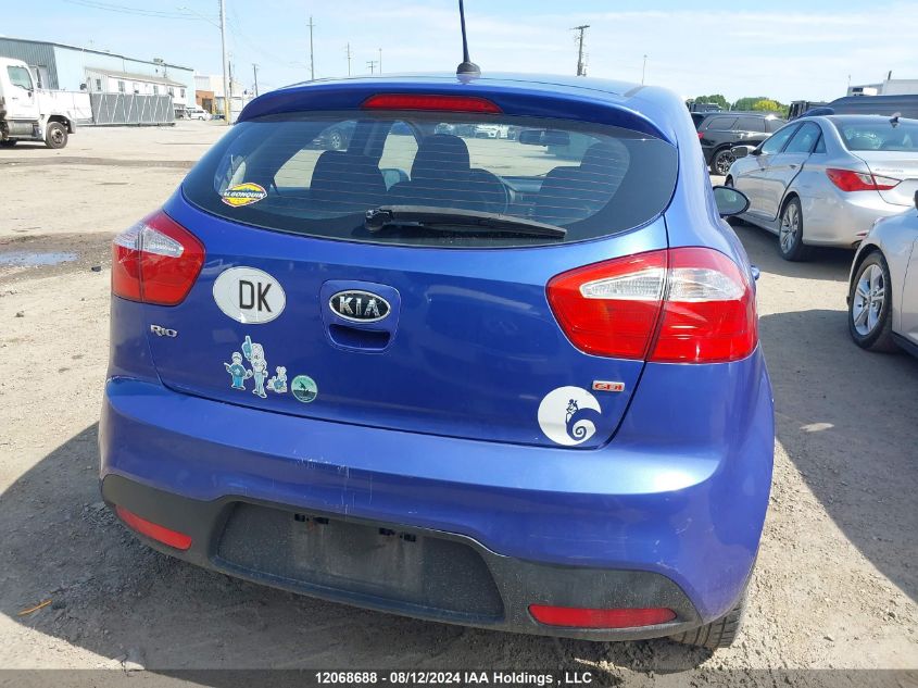 2012 Kia Rio VIN: KNADM5A36C6735575 Lot: 12068688