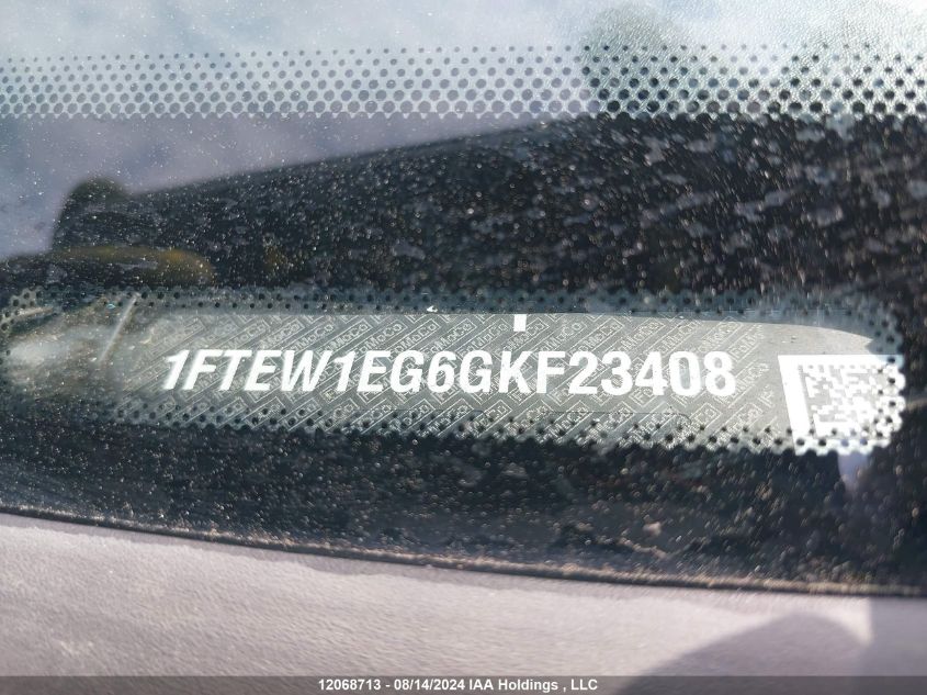 2016 Ford F150 Supercrew VIN: 1FTEW1EG6GKF23408 Lot: 12068713
