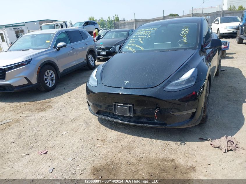 2022 Tesla Model Y VIN: 7SAYGDEF0NF451928 Lot: 12068801