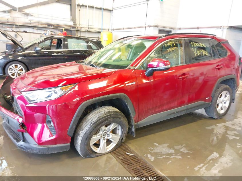 2021 Toyota Rav4 Hybrid Xle VIN: JTMR6RFV3MD009948 Lot: 12068806