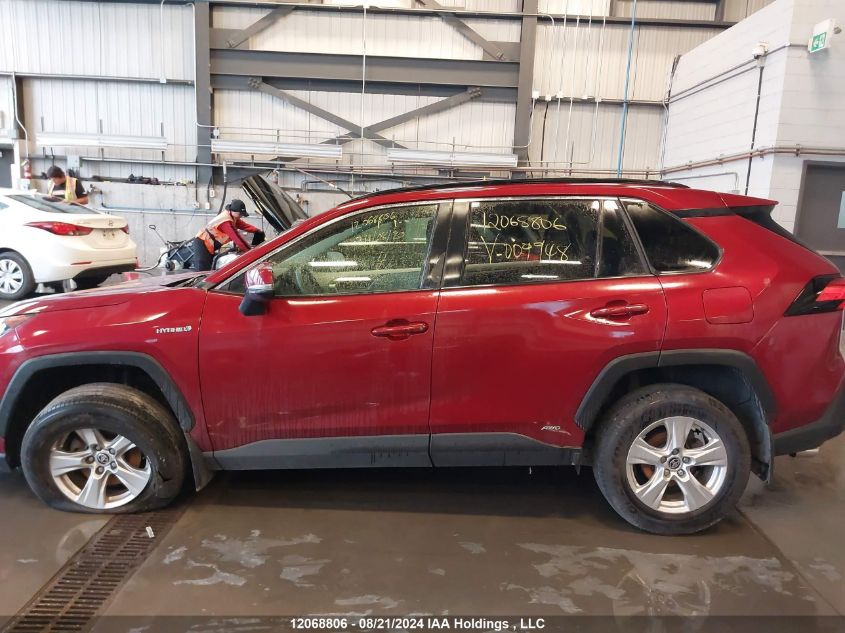 2021 Toyota Rav4 Hybrid Xle VIN: JTMR6RFV3MD009948 Lot: 12068806