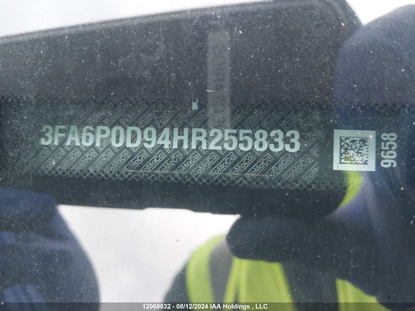 2017 Ford Fusion Titanium VIN: 3FA6P0D94HR255833 Lot: 12068832