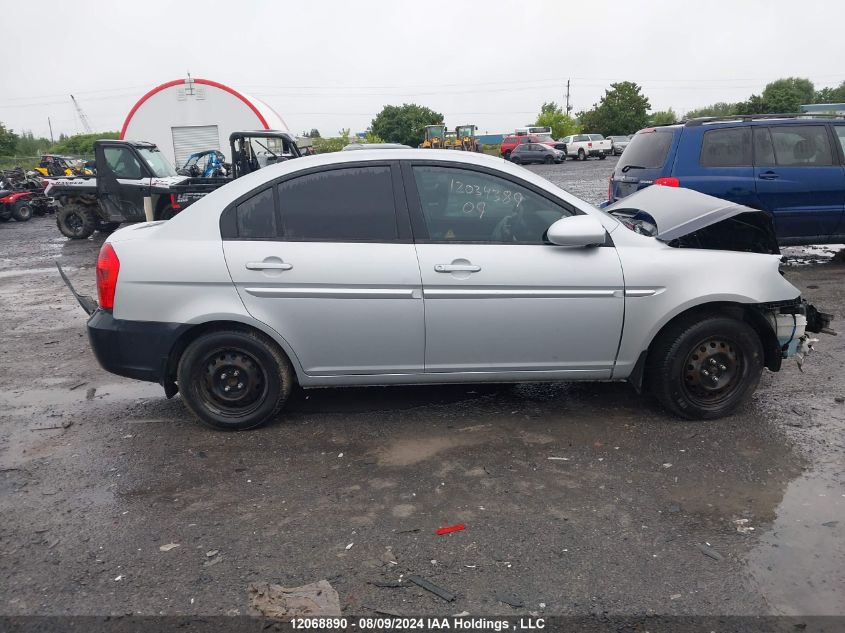 2009 Hyundai Accent VIN: KMHCN45C69U344815 Lot: 12068890