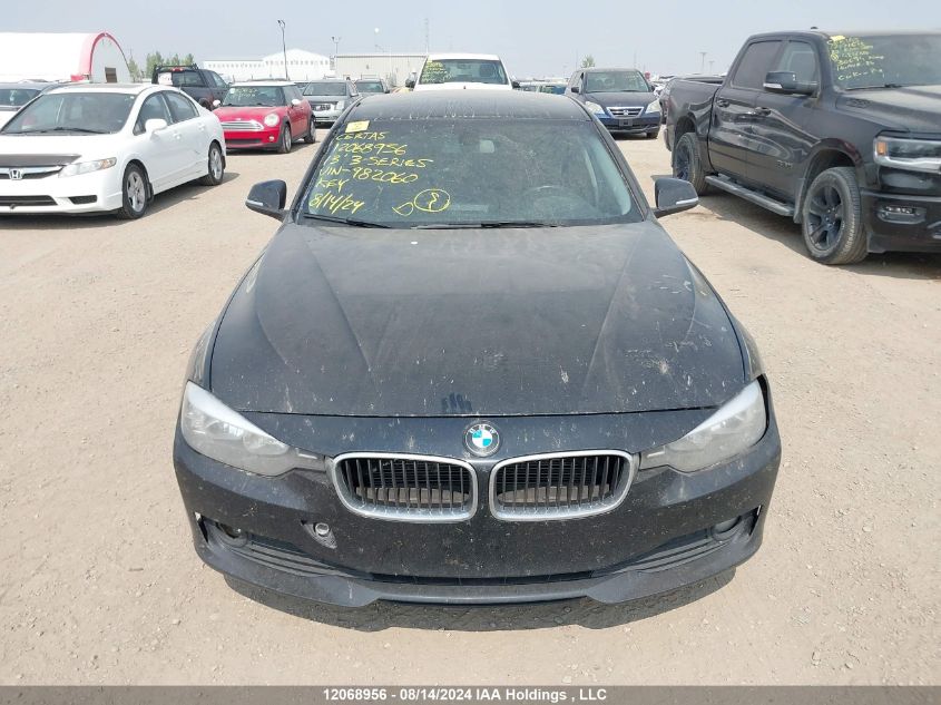 2013 BMW 3 Series VIN: WBA3C3C59DF982060 Lot: 12068956