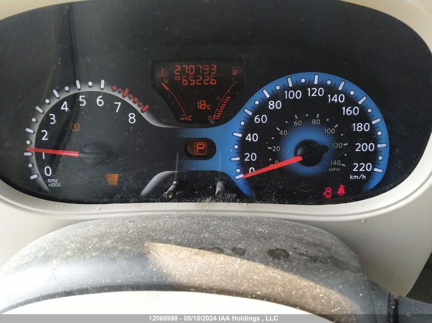 2009 Nissan Cube S/Sl VIN: JN8AZ28R99T109999 Lot: 12068998